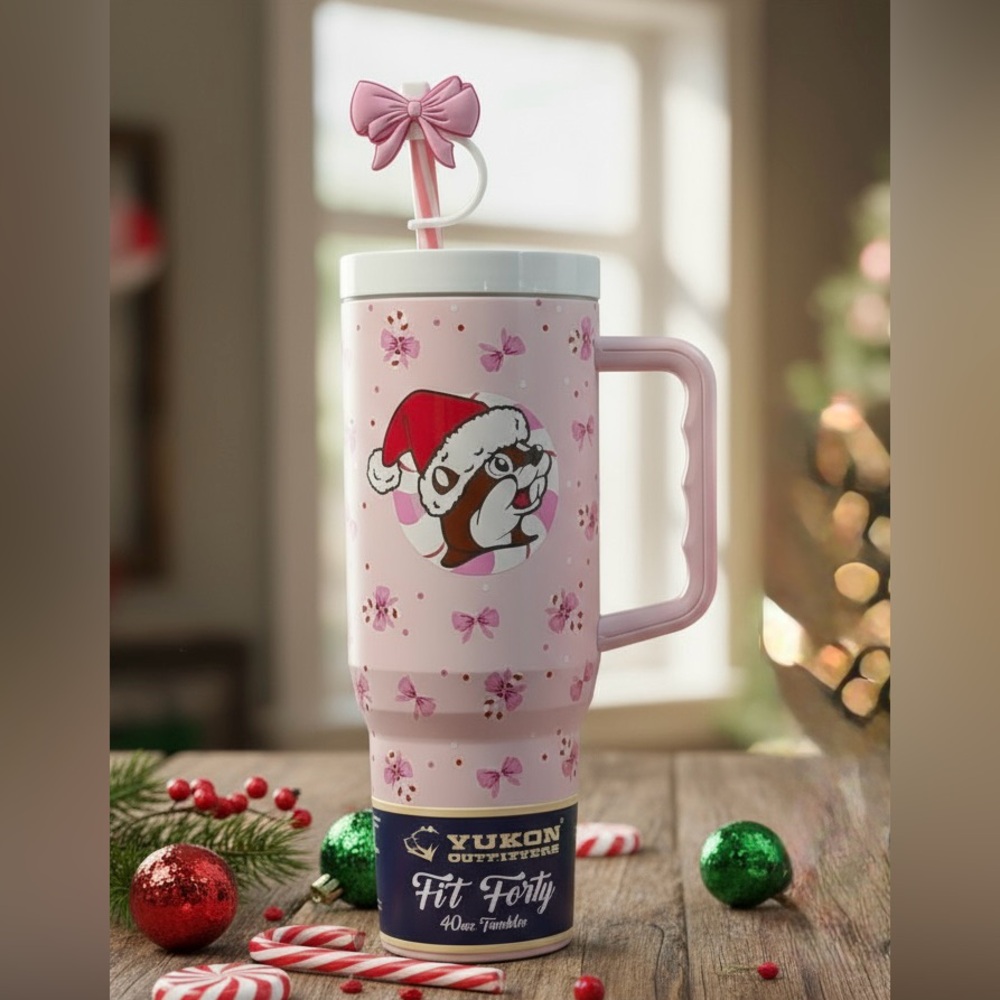 2025 Christmas Buc-ee’s tumbler 40oz bow